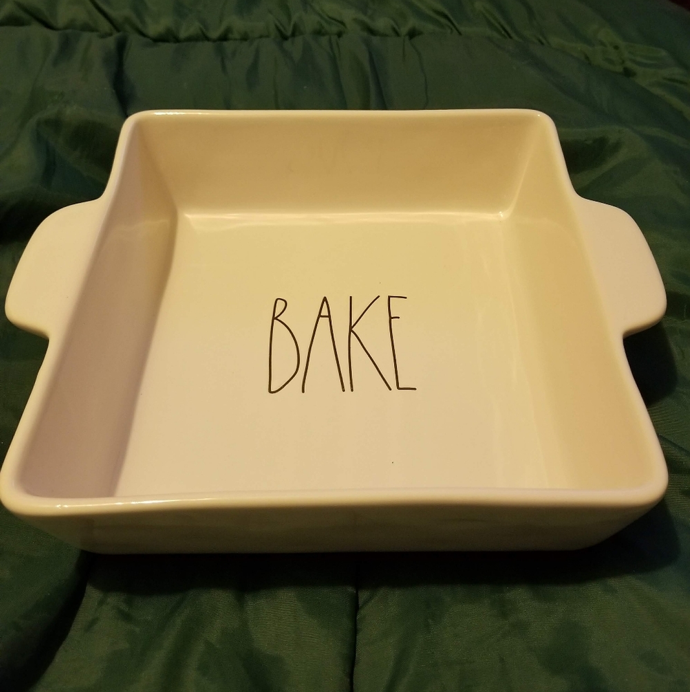 Rae Dunn BAKE Baking Dish 8 x 8" Square Oven Tray
